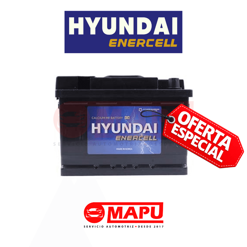 Imagen de BATERIA 55 AMPERES HYUNDAI (+ -) OFERTA POSITIVO IZQUIERDO 55548 C/PESTAÑA 500CCA